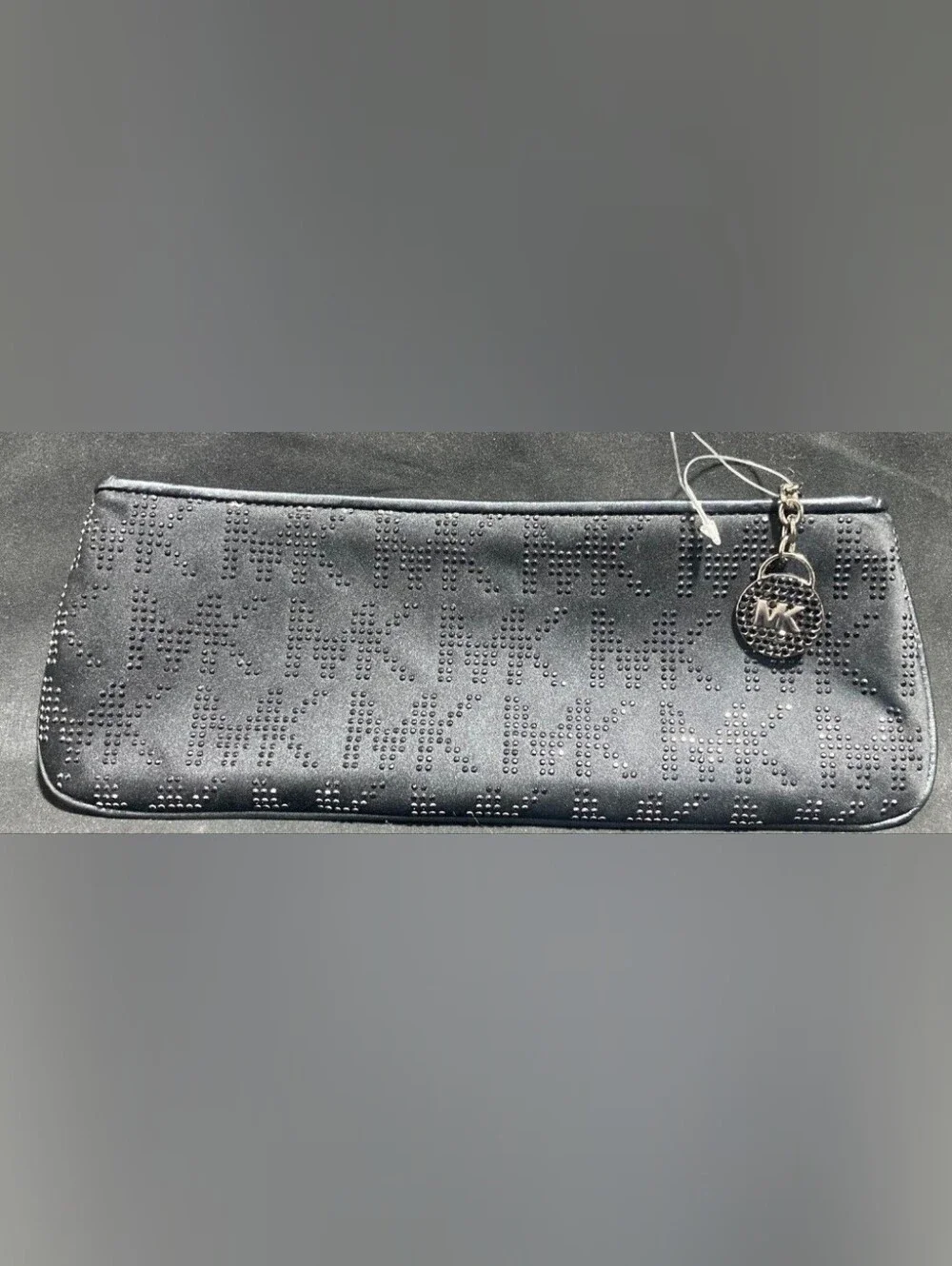 Michael Kors Cream Signature Tote with Matching Pouch and Black Cosmetic Case